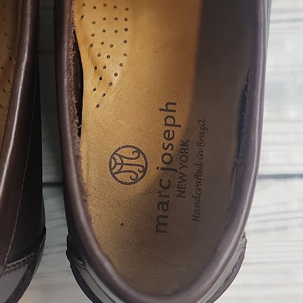 Marc Joseph New York John St Mens Slip-On Loafer - Brown Size 8 - Picture 6 of 10